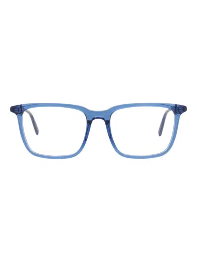 Montblanc 57mm Square Optical Glasses In Blue