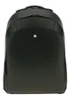 Montblanc Printed Leather Medium Backpack In Black
