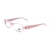 Montblanc Purple Acetate Glasses (frames) In Pink