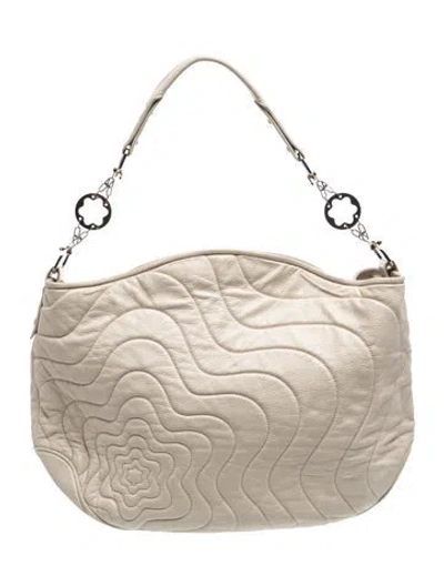 Pre-owned Montblanc Quilted Evening Bag In Neutrals