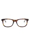 Montblanc Rectangle-frame Glasses In ブラウン