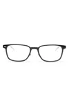 Montblanc Rectangle-frame Glasses In Gold
