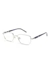 Montblanc Rectangle-frame Glasses In 银色