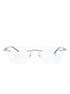 Montblanc Brille Mit Eckigem Gestell In Blau