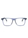Montblanc Rectangle-frame Glasses In Blue