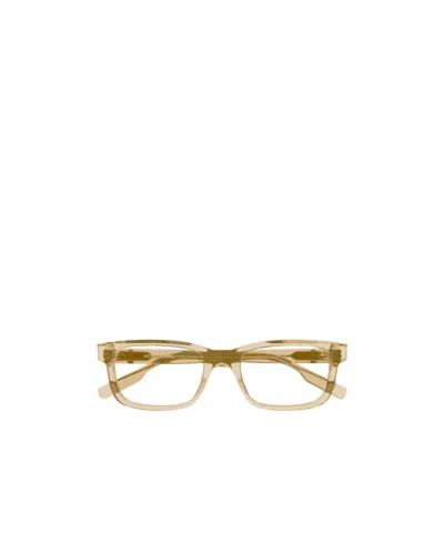 Montblanc Rectangle Frame Glasses In Nude | ModeSens