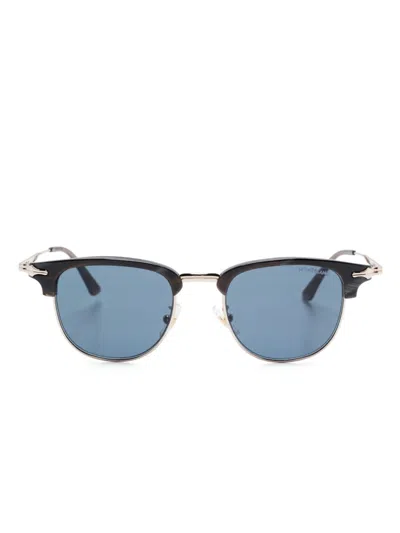 Montblanc Rectangle-frame Sunglasses In 金色