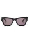 Montblanc Rectangle-frame Sunglasses In Black