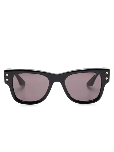 Montblanc Rectangle-frame Sunglasses In Black