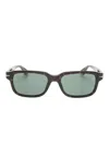Montblanc Rectangle-frame Sunglasses In Brown