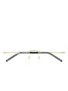 Montblanc Rectangle Glasses In Gold