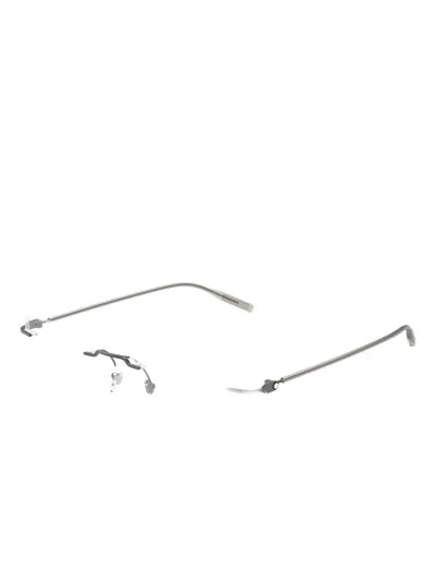 Montblanc Rectangle Glasses In Metallic