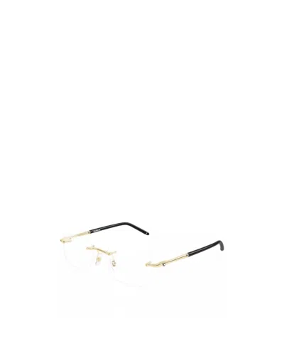 Montblanc Rectangle Glasses In White