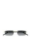 Montblanc Rectangle Sunglasses In Black