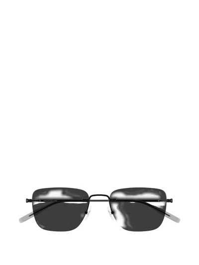 Montblanc Rectangle Sunglasses In Black