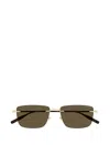 Montblanc Rectangle Sunglasses In Brown