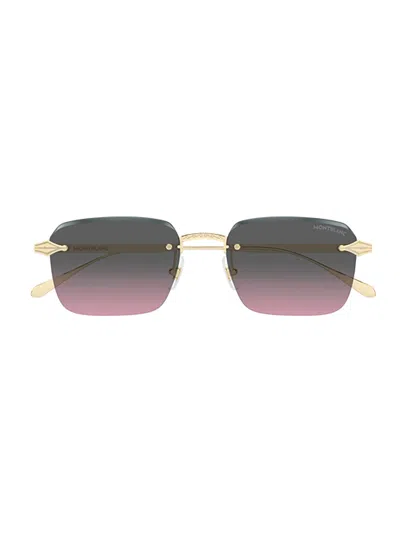 Montblanc Stylish Metallic Sunglasses With 145mm Temple In Multi