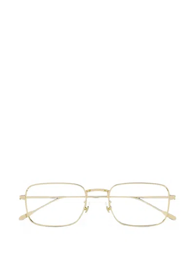 Montblanc Rectangle-frame Glasses In Gold