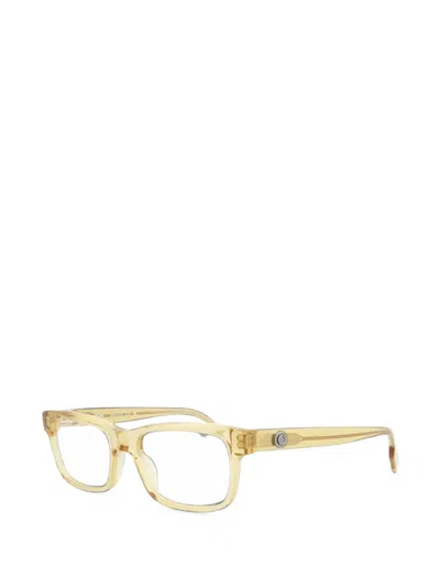 Montblanc Rectangle-frame Glasses In Yellow