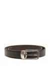 Montblanc Rectangular 30 Belt In Black/brown