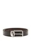 Montblanc Rectangular 30 Belt In Black/brown