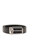 Montblanc Rectangular 35 Belt In Black/black