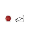 Montblanc Red Hour Round Cufflinks In Red