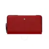 Montblanc Red Sartorial Wallet 12 Cc Zip Around In Red
