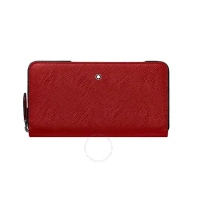 Montblanc Red Sartorial Wallet 12 Cc Zip Around