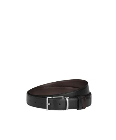 Montblanc Reversible Belt In Black