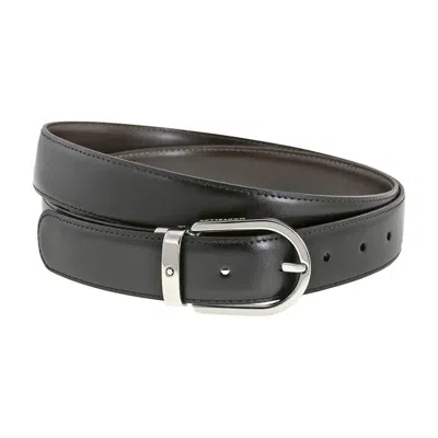 Montblanc Reversible Black/brown Leather Belt 128135