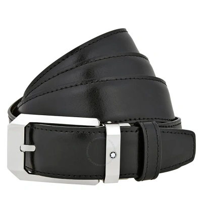 Montblanc Reversible Leather Belt - Black/brown Size 47