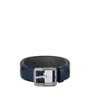 Montblanc Reversible Leather Belt In Black