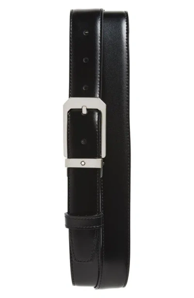 Montblanc Reversible Leather Belt In Black/ Brown