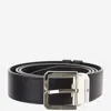 Montblanc Black Logo Solid Cut To Size Belt In Blue