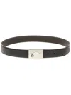 Montblanc Black Leather Reversible Belt In Brown