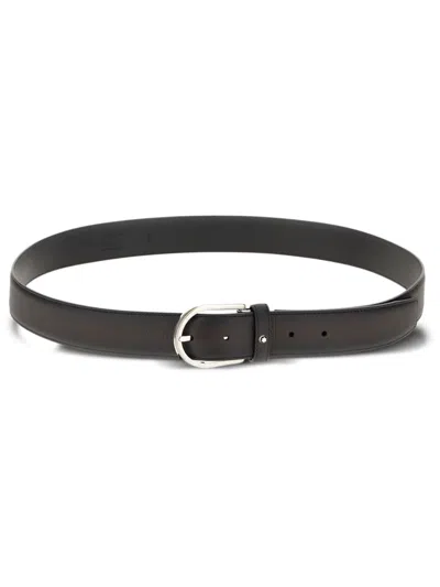 MONTBLANC REVERSIBLE LEATHER BELT