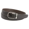 Montblanc Reversible Leather Belt Saffiano-printed Black/brown In Black