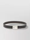 Montblanc Black Leather Reversible Belt In Brown