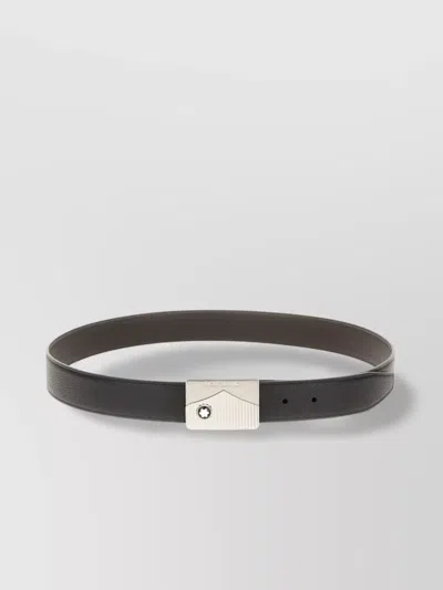 MONTBLANC REVERSIBLE PEBBLE CALF LEATHER TEXTURED BELT