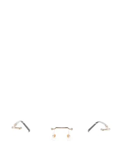 Montblanc Rimless Glasses In Gold
