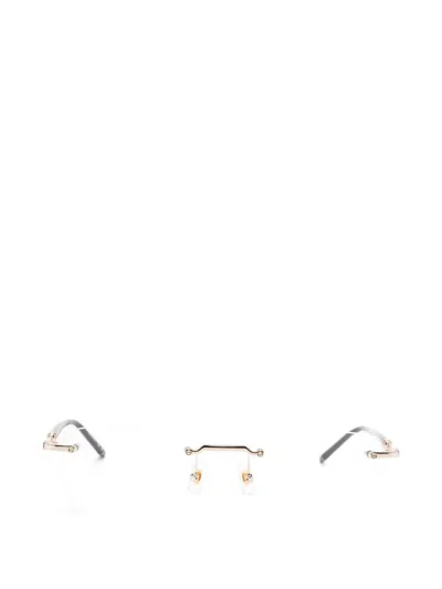 Montblanc Rimless Glasses In Gold