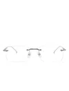 Montblanc Rimless Glasses In Silver