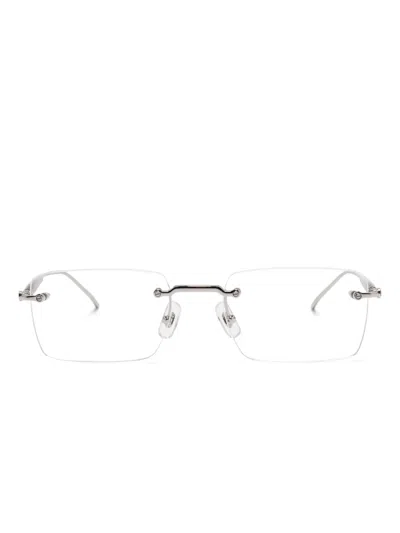 Montblanc Rimless Glasses In Silver