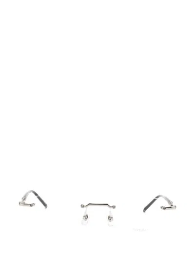 Montblanc Rimless Glasses In Metallic