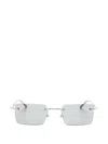 Montblanc Rimless Rectangle-frame Sunglasses In Pink
