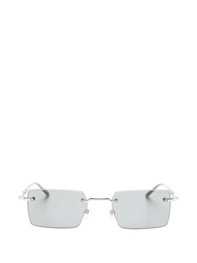 Montblanc Rimless Rectangle-frame Sunglasses In Pink