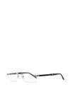 Montblanc Rimless Rectangular-frame Glasses In Black