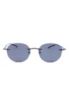Montblanc Rimless Round-frame Sunglasses In Purple