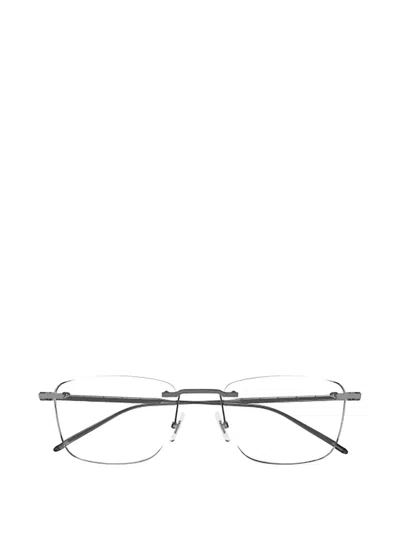 Montblanc Rimless Square-frame Glasses In Gray